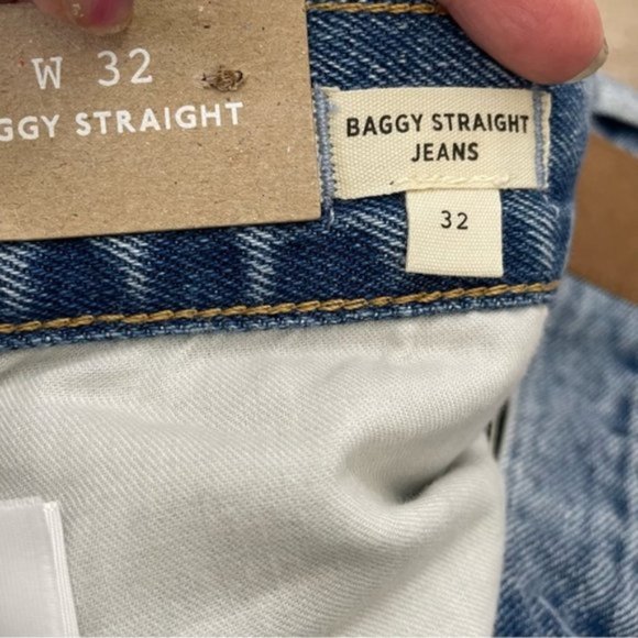 Madewell Low-Rise Baggy Straight Jean Size 32 - Picture 11 of 16